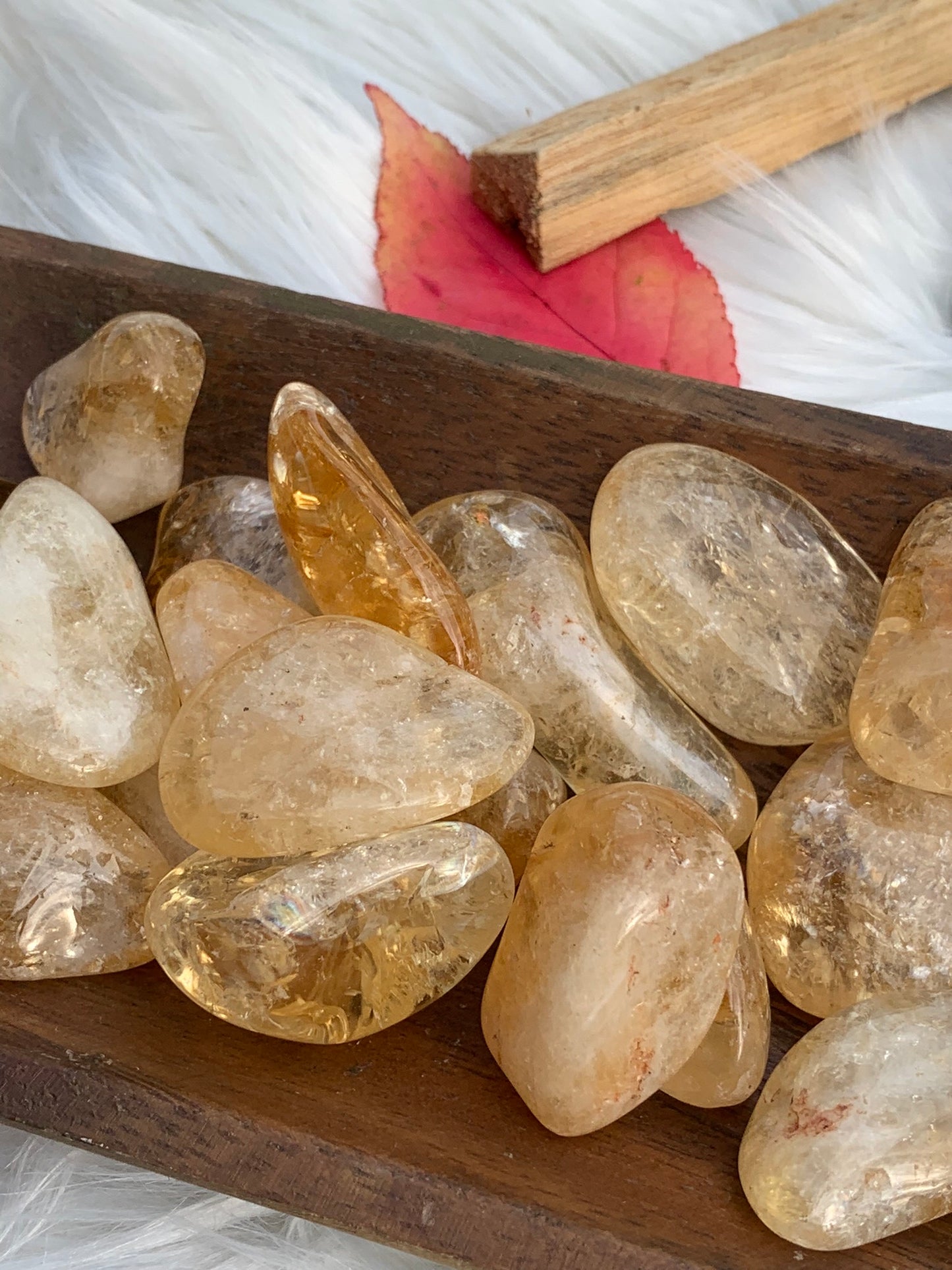 Golden Amethyst "Heat treated Citrine" - tumbles