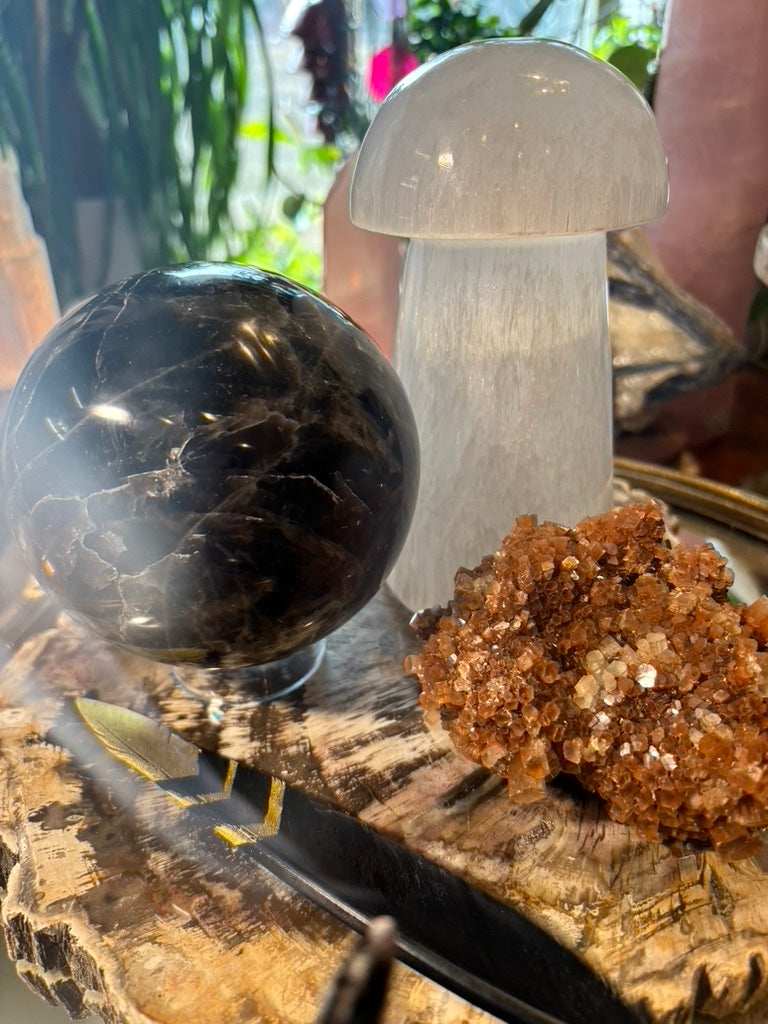 Selenite Mushroom - Lamp