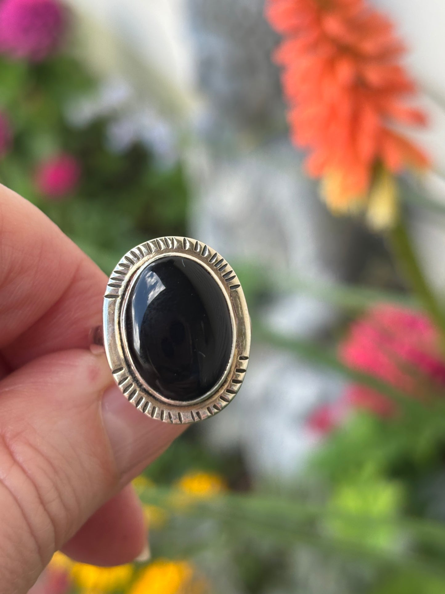 Black Onyx Ring size 7