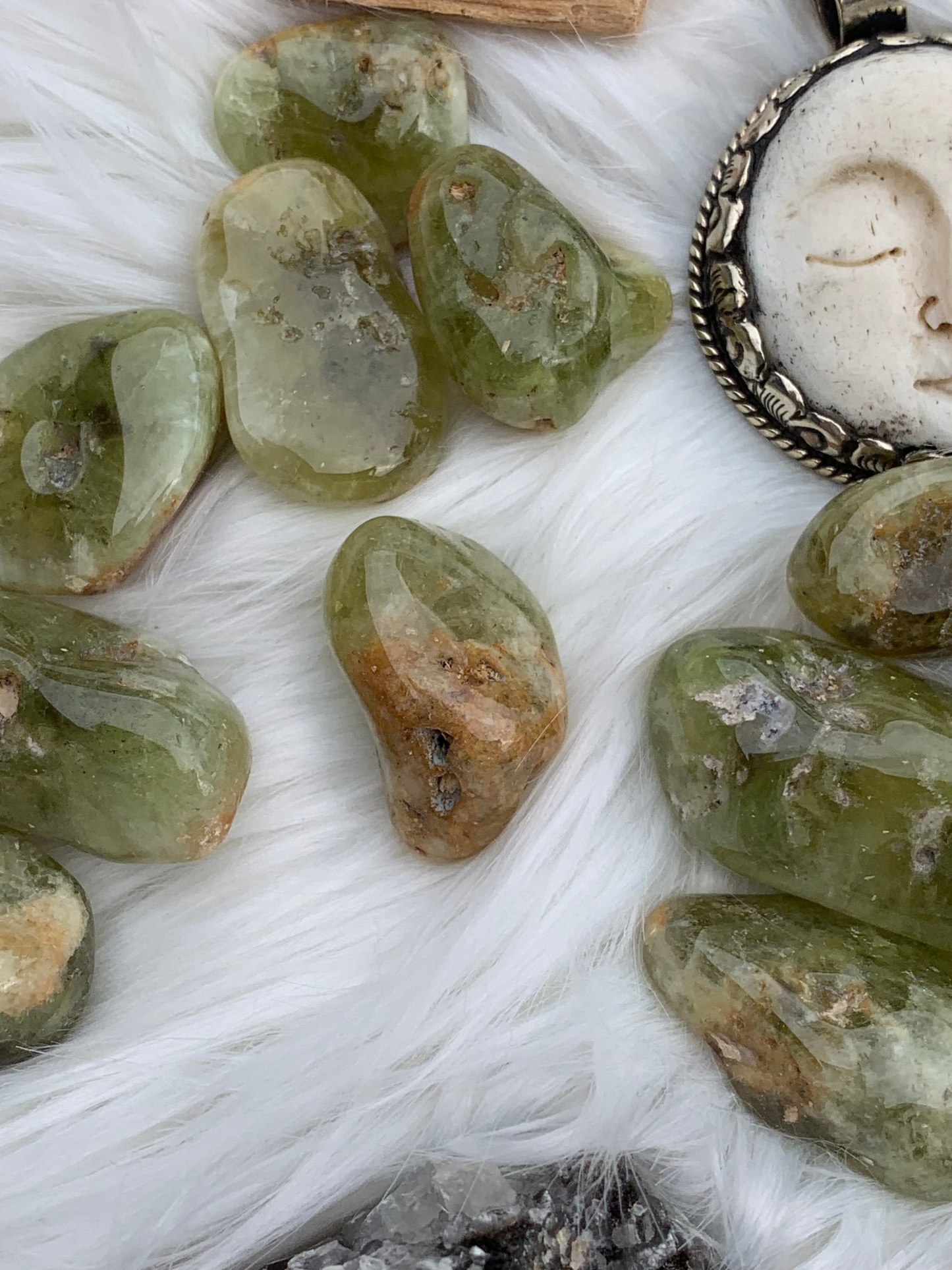 Grossular Green Garnet tumbles