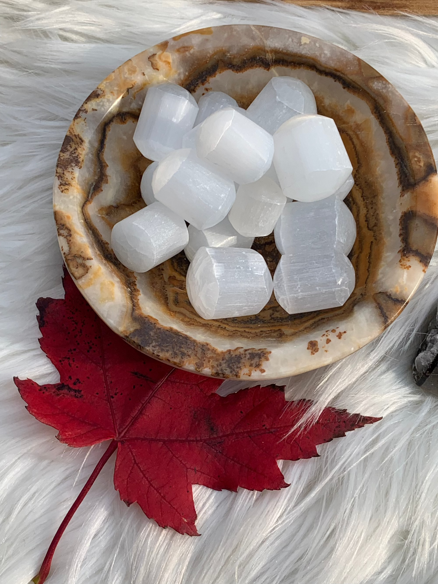 Selenite/Satin Spar tumbles