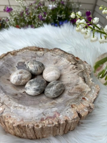 Microline Moonstone Palm Stone | Madagascar