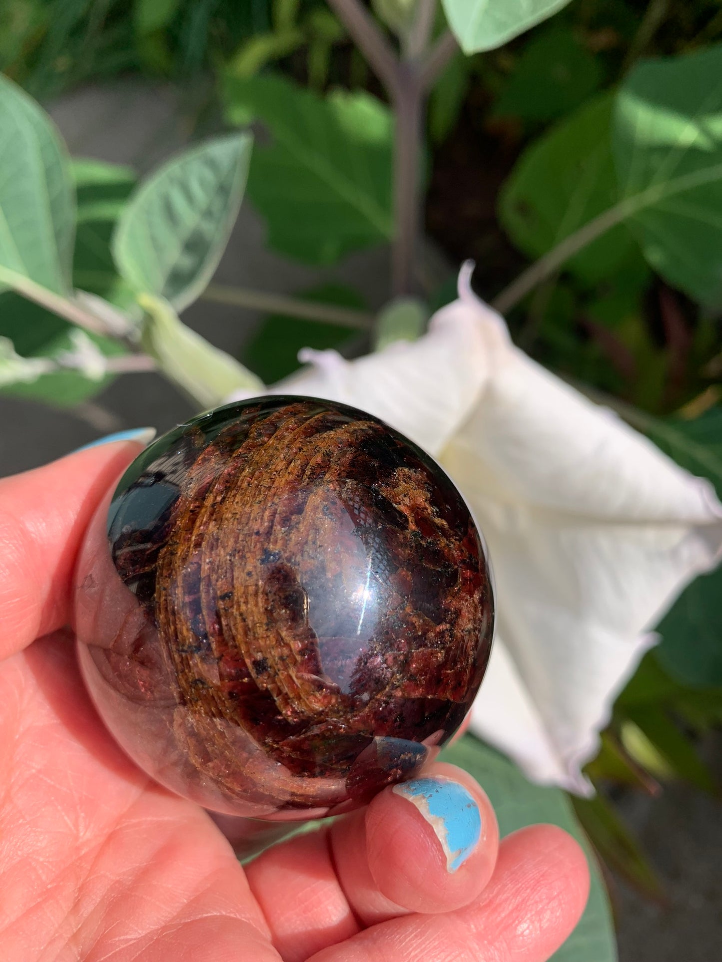 Star Garnet Sphere - INDIA
