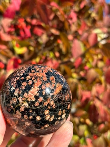 Fireworks Obsidian sphere