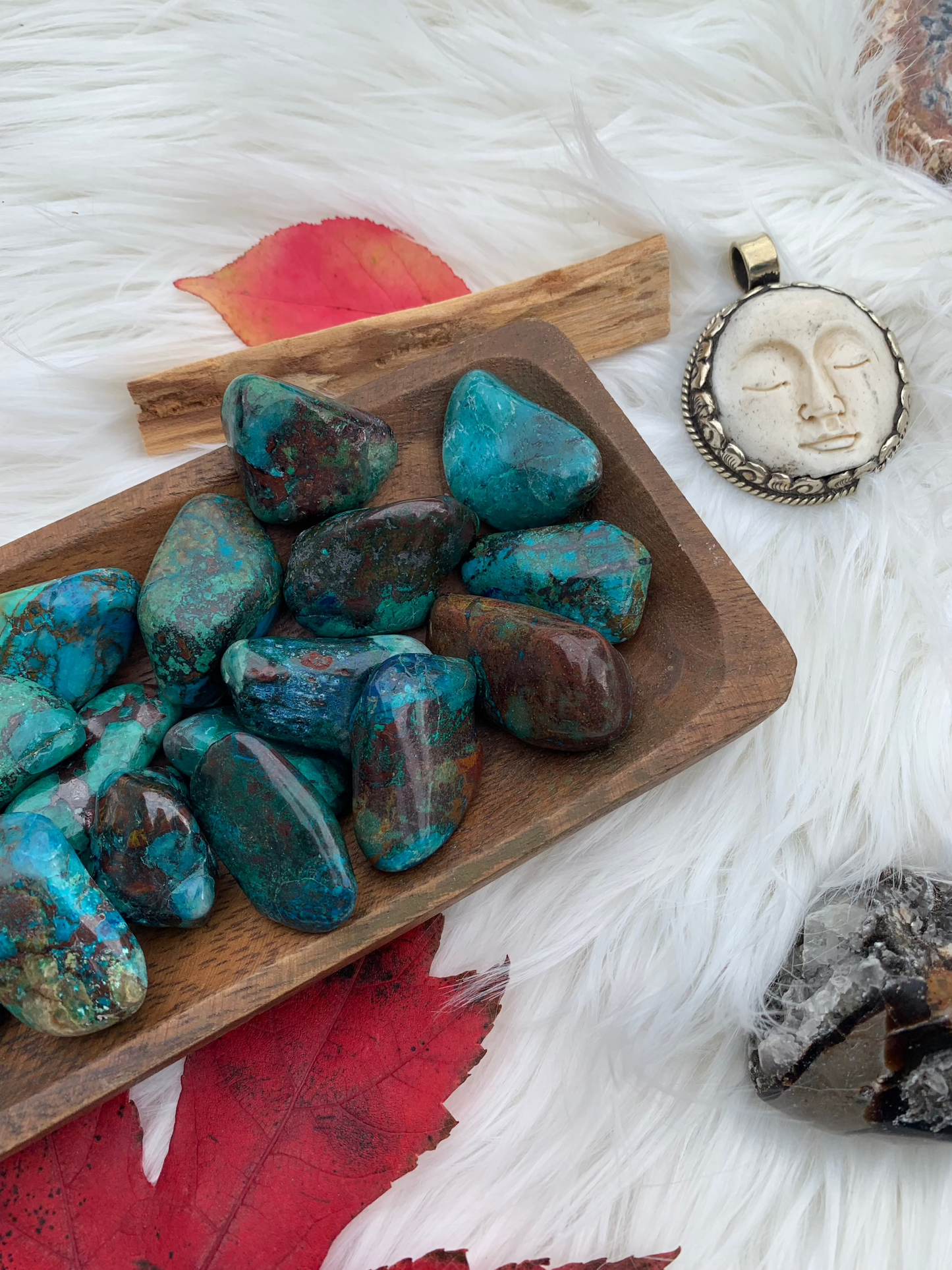Chrysocolla tumbles