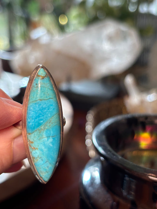 Turquoise Ring size 6.5