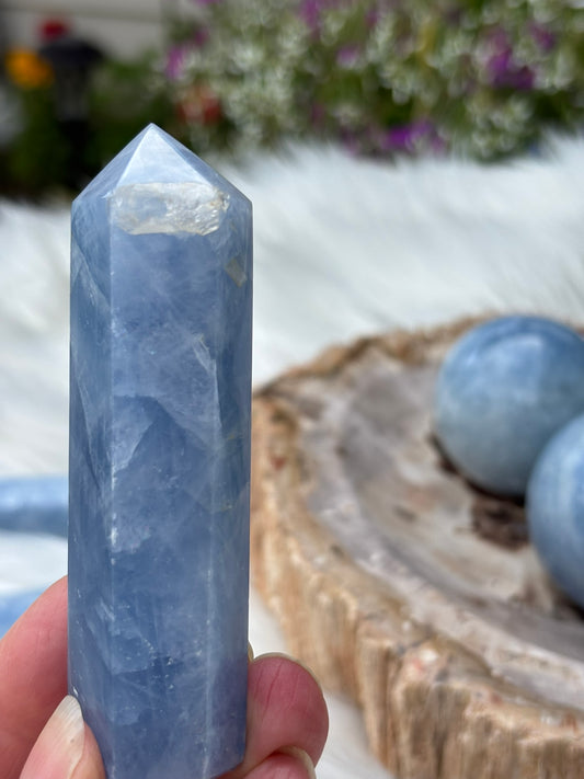 Blue Calcite | Tower | Madagascar
