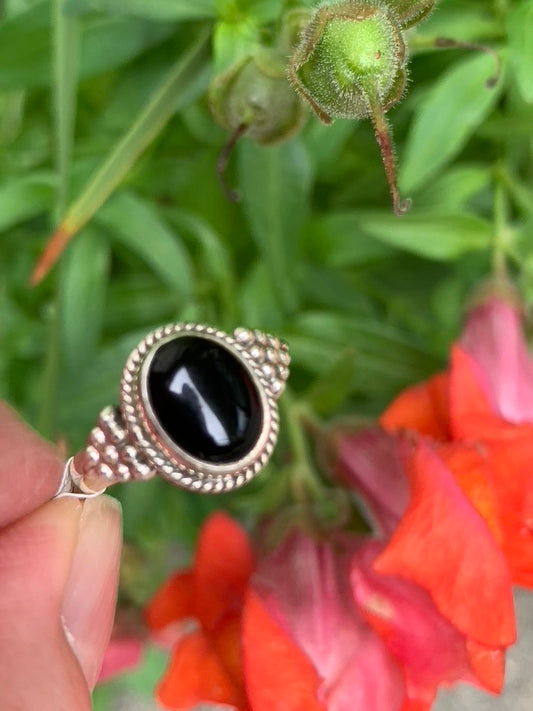 Black Onyx Ring size 4