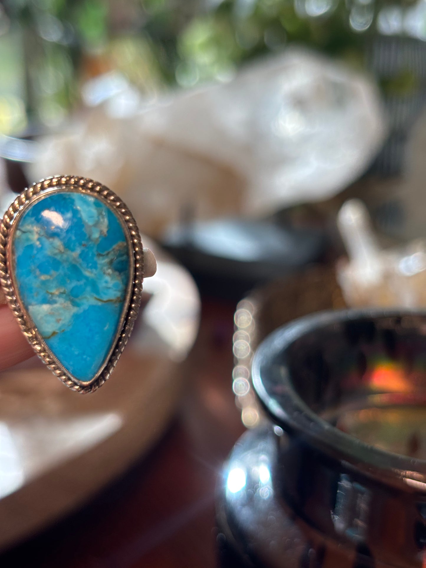 Turquoise Ring size 9