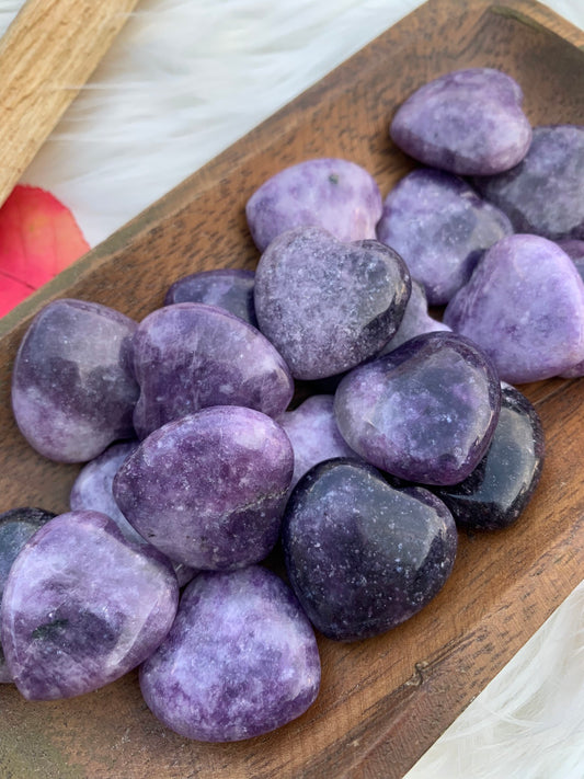 Lepidolite - Heart