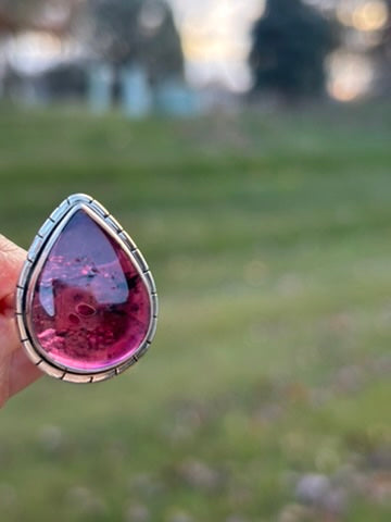 Rhodolite Garnet Ring size 8.5