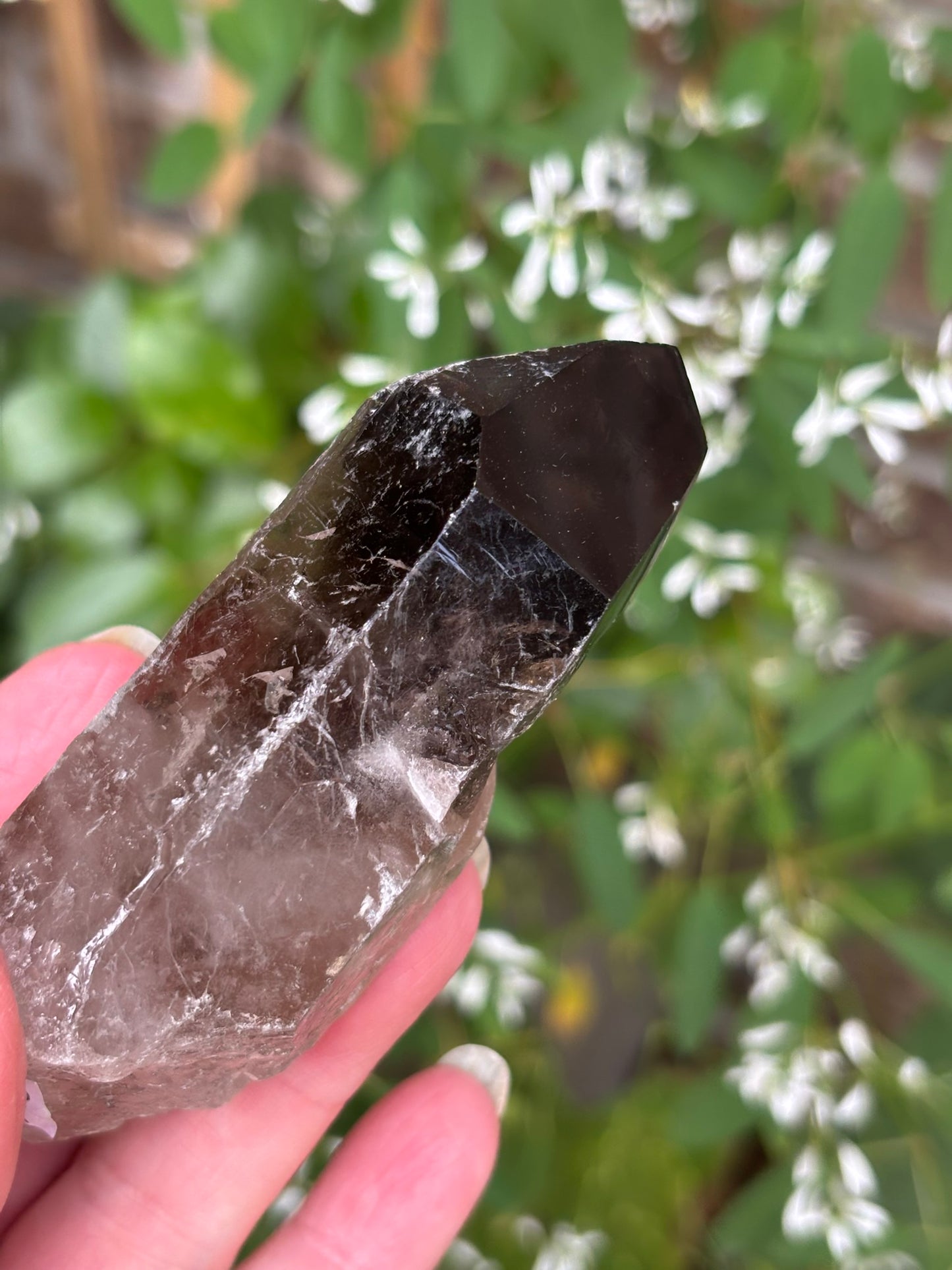 Smokey Quartz Point - Rainbow | Brazil