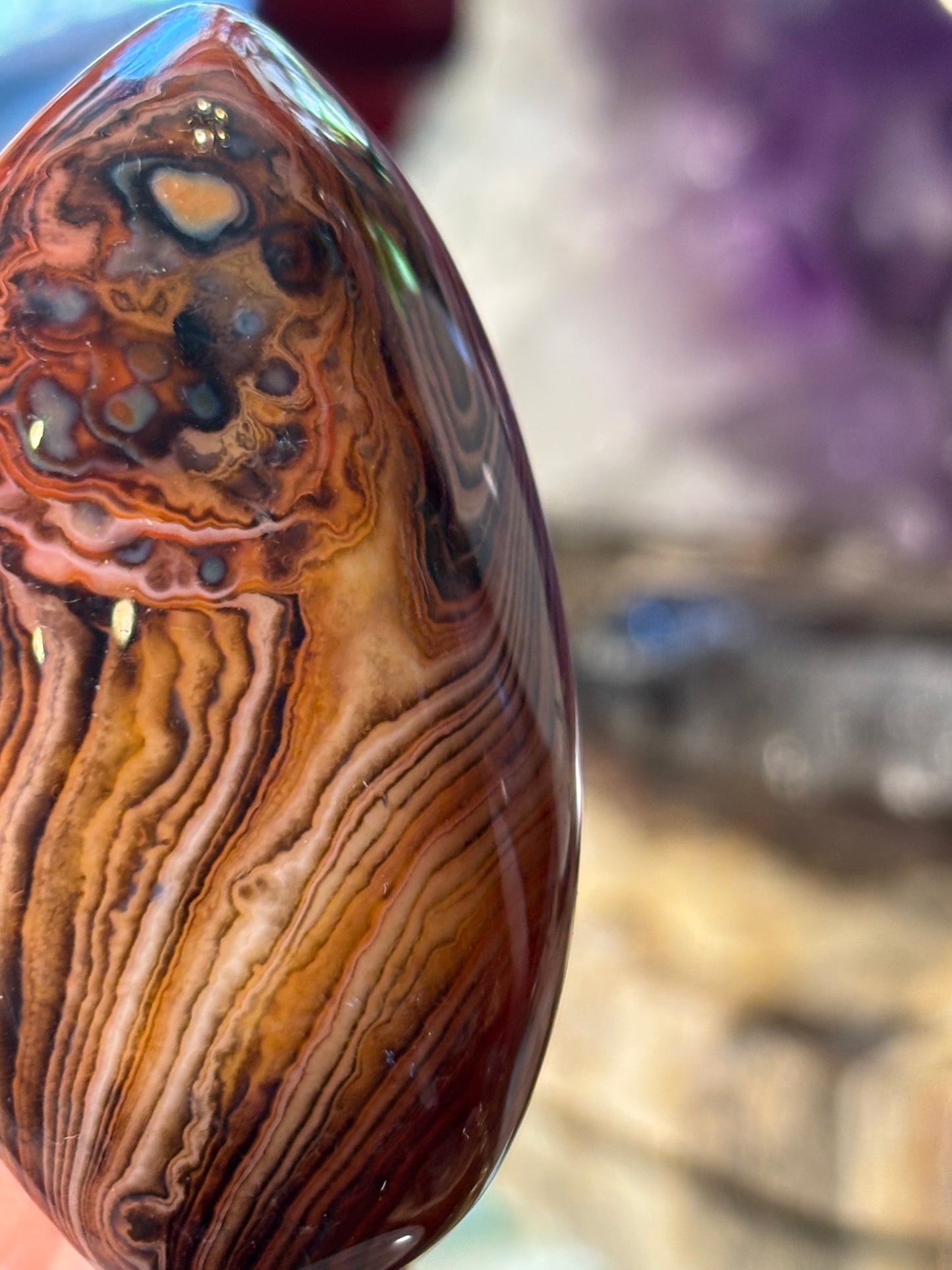 Sardonyx Palm Stone