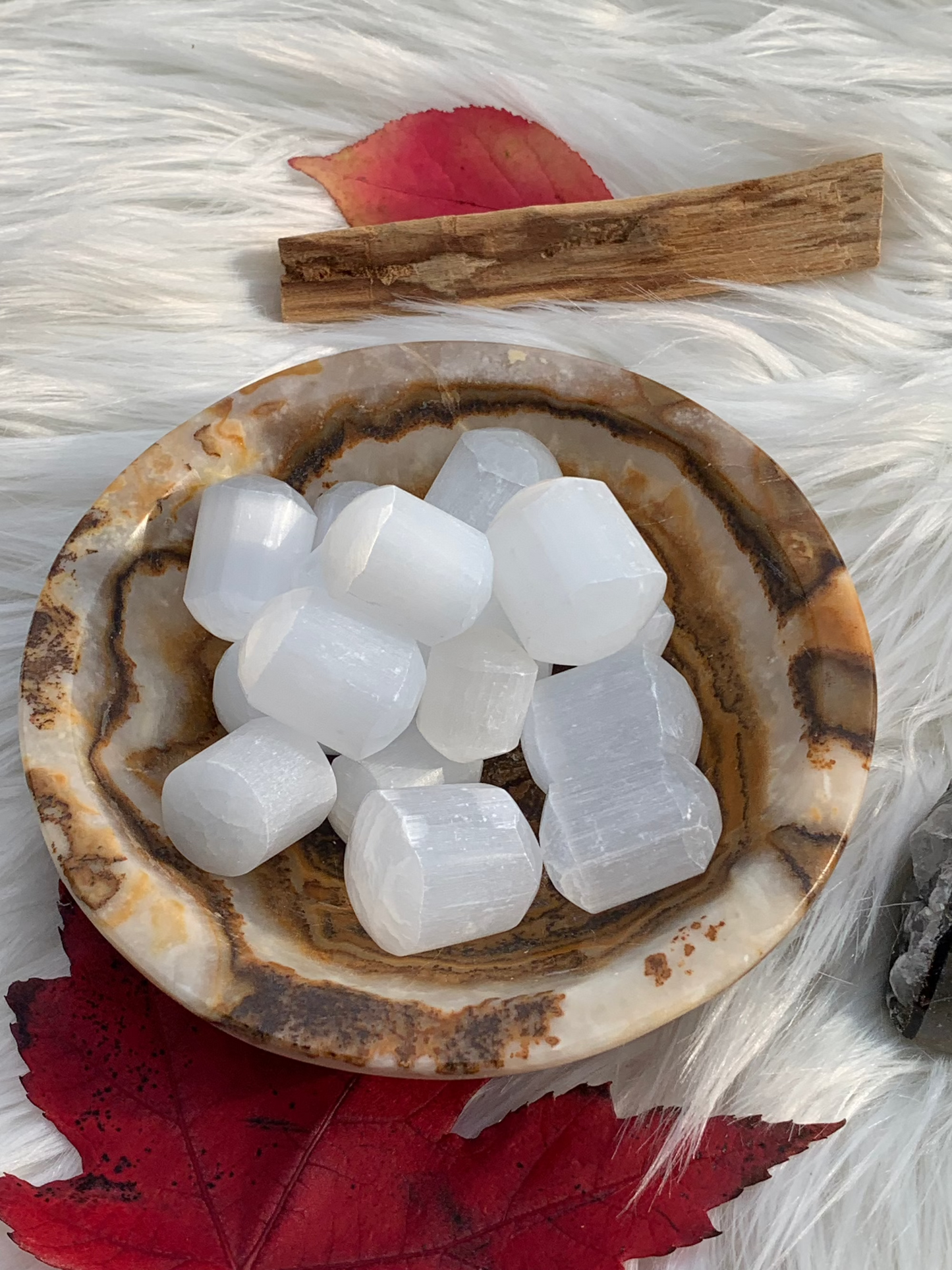 Selenite/Satin Spar tumbles