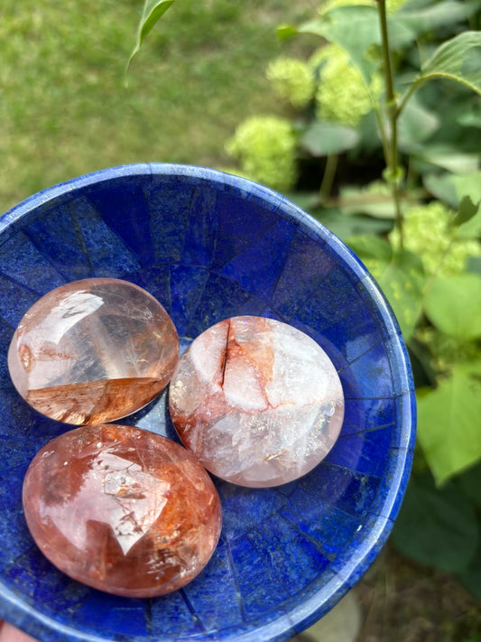 Fire Quartz - Palm Stone