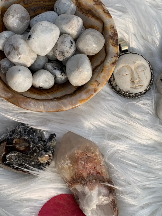 Rainbow Moonstone - Tumble - India