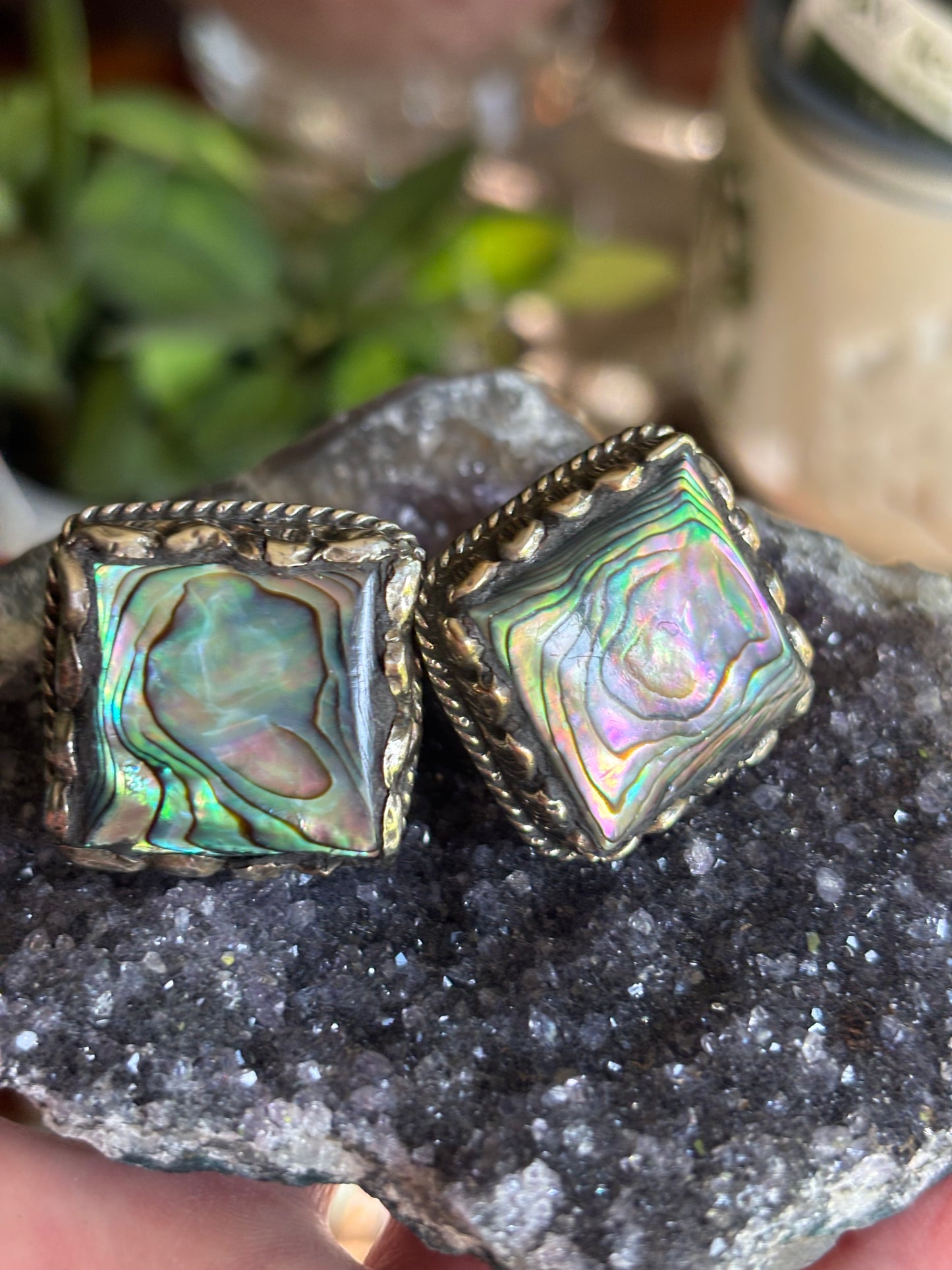 Abalone - Tibetan Silver