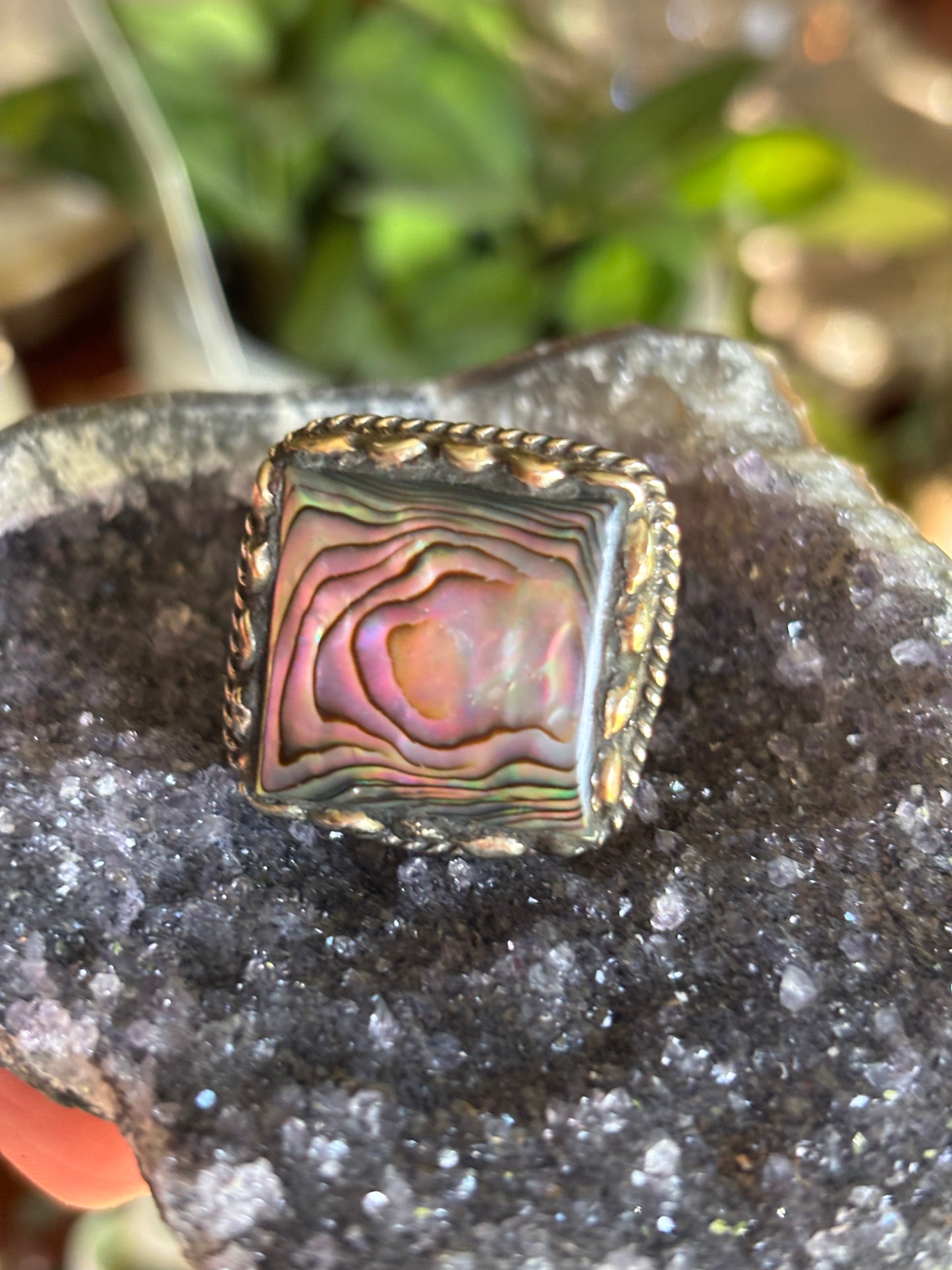 Abalone - Tibetan Silver