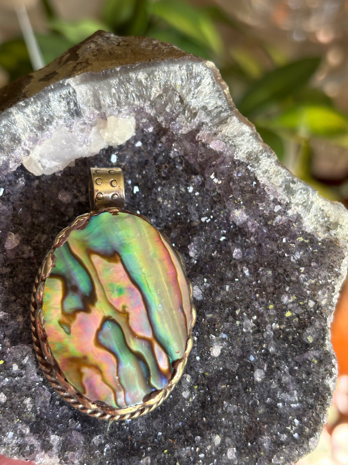 Abalone - Tibetan Silver