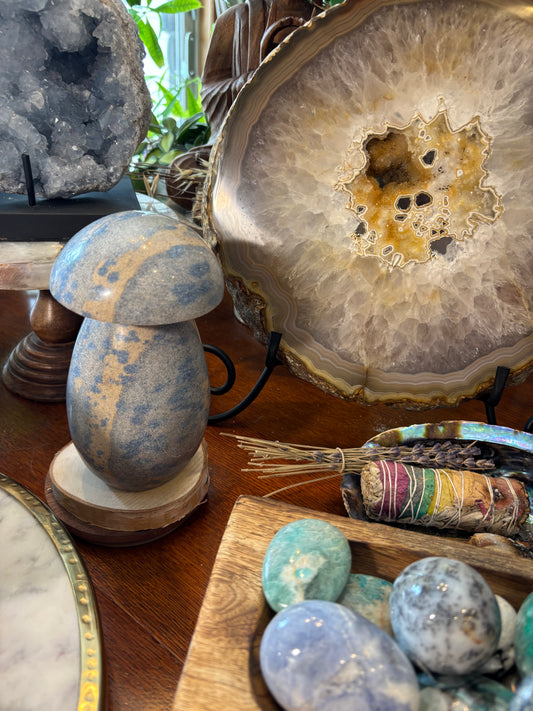 Blue Apatite in Clevelandite - Madagascar