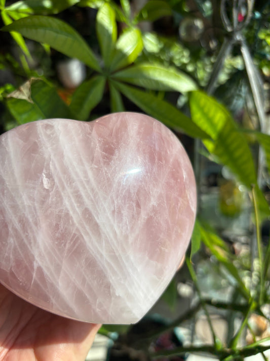Rose Quartz - Heart - Madagascar