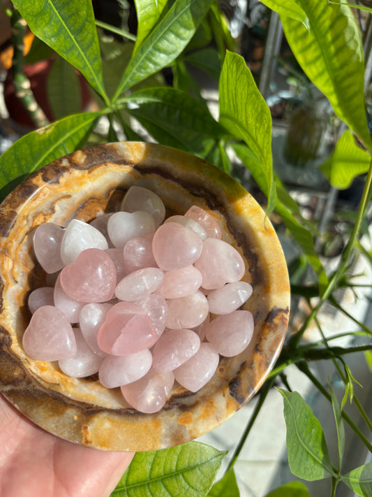 Rose Quartz - Heart mini