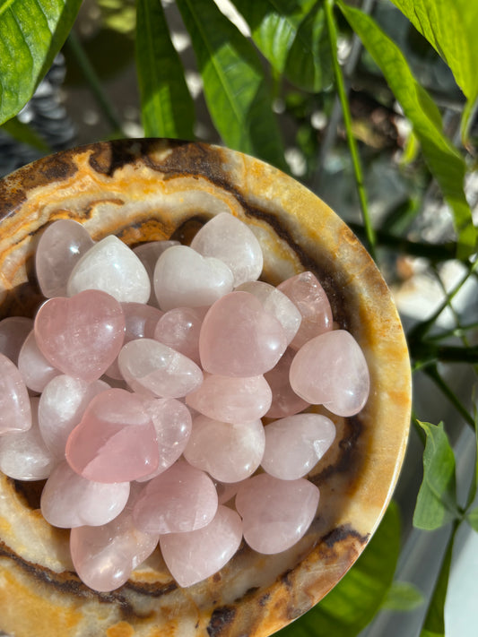Rose Quartz - Heart mini