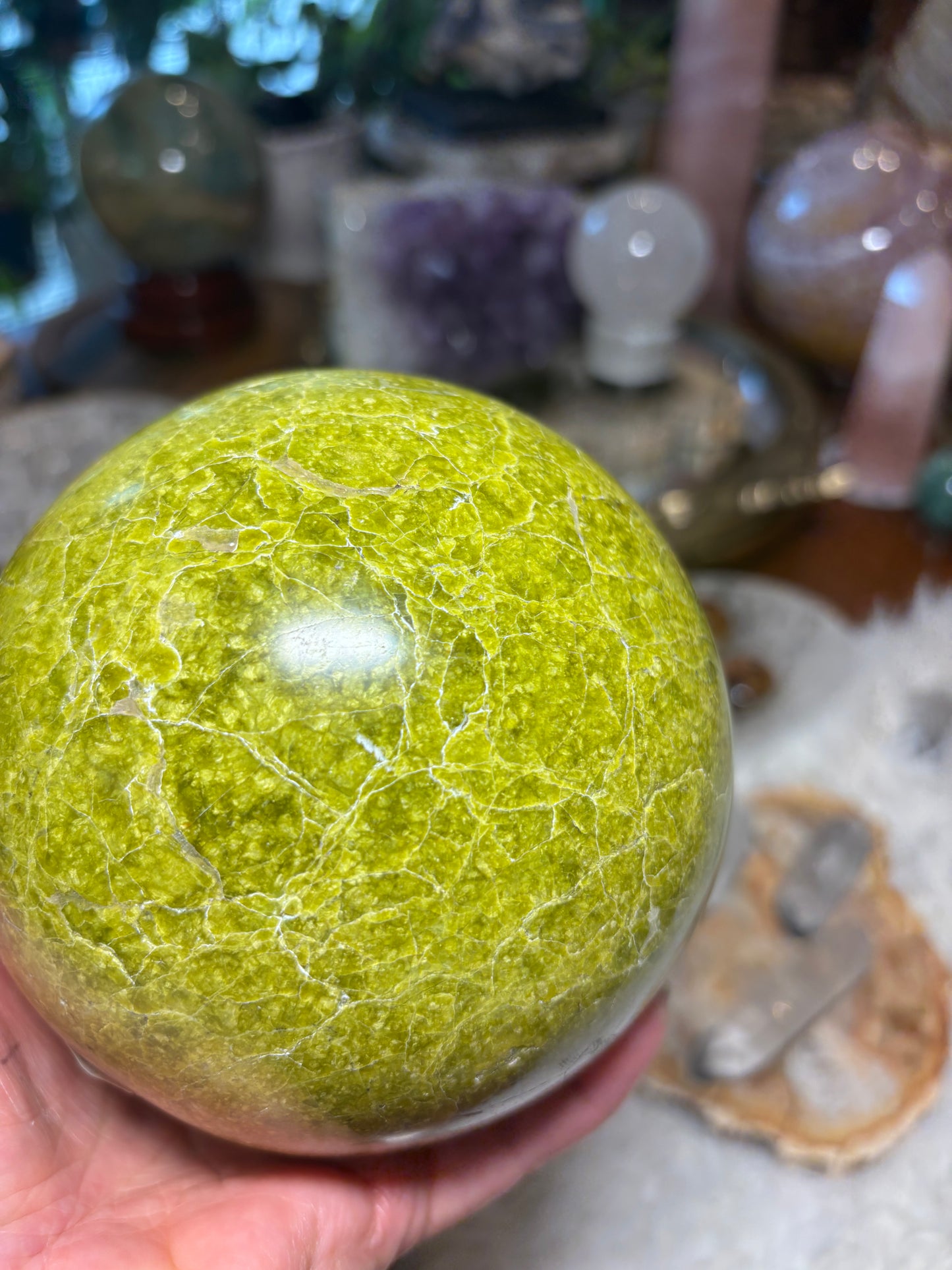 Green Opal Sphere