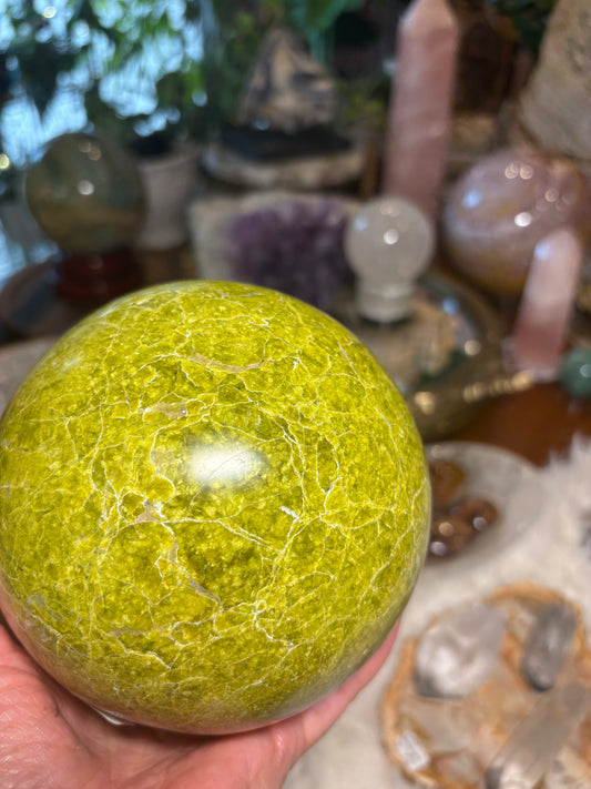 Green Opal Sphere