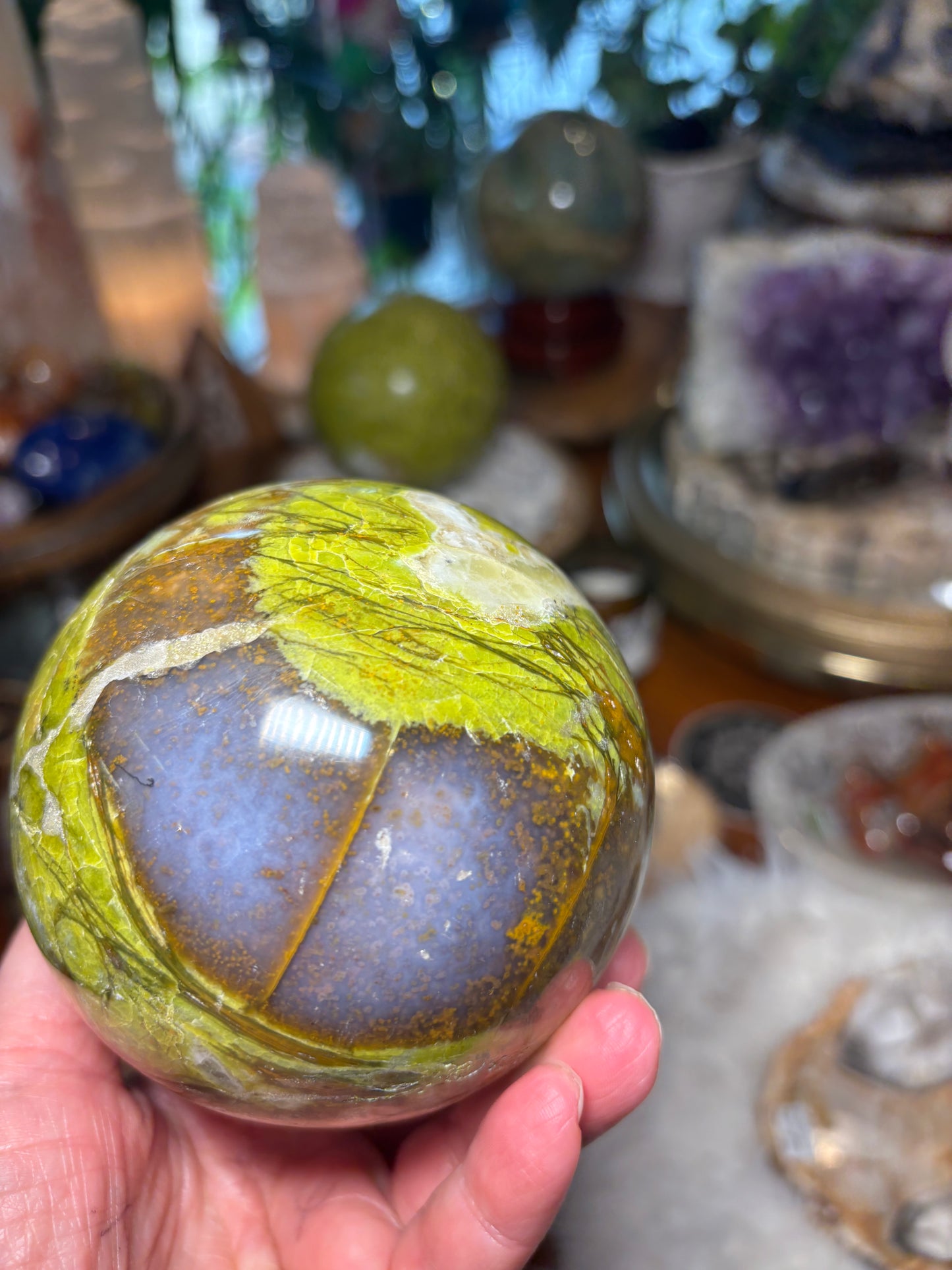 Green Opal Sphere
