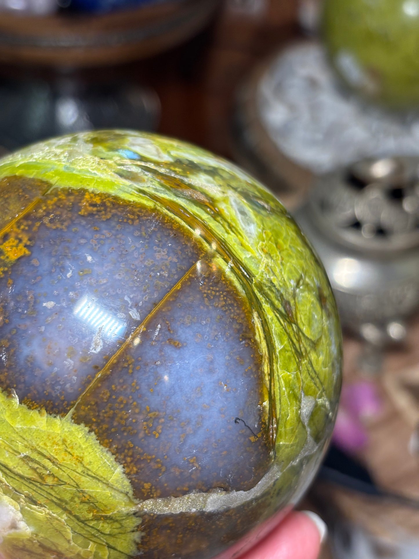 Green Opal Sphere