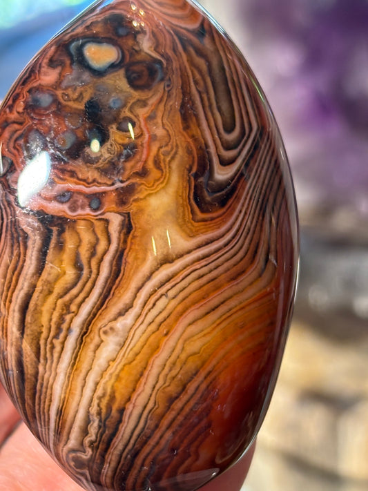 Sardonyx Palm Stone