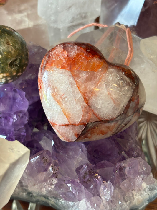 Fire Quartz - Heart