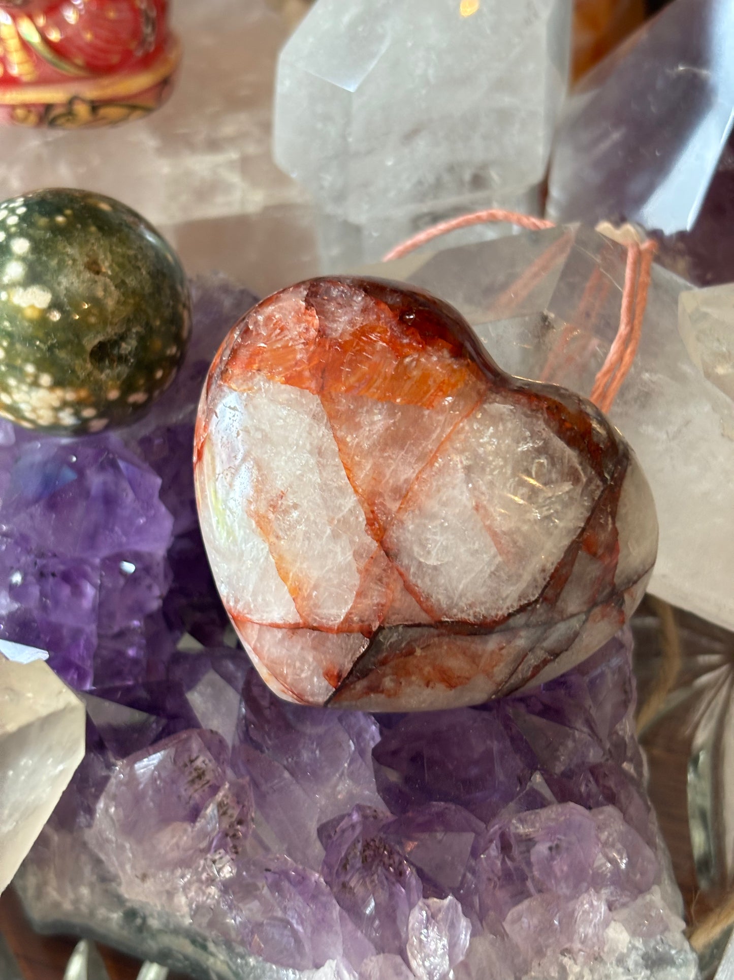 Fire Quartz - Heart