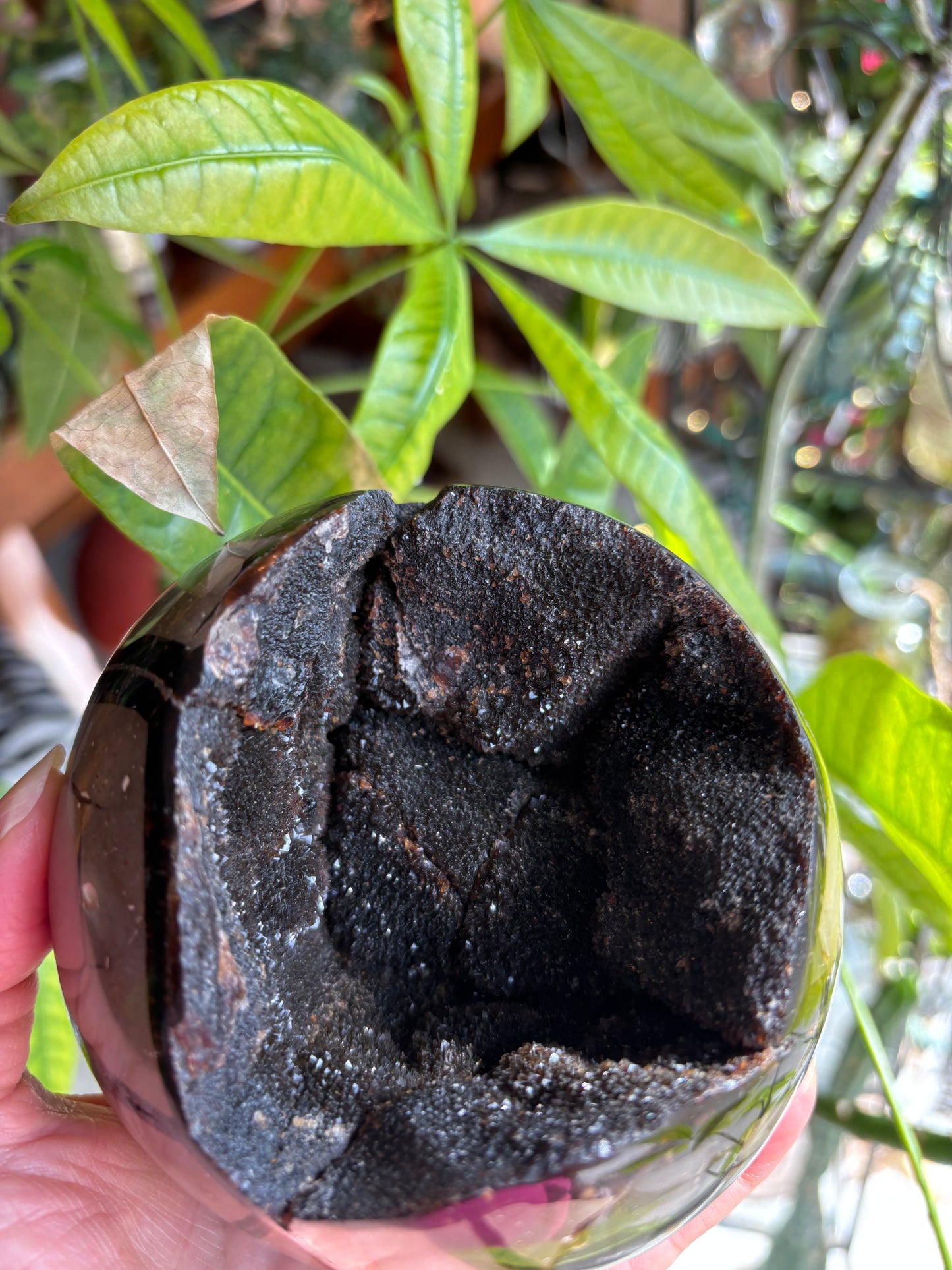 Septarian Druzy Sphere