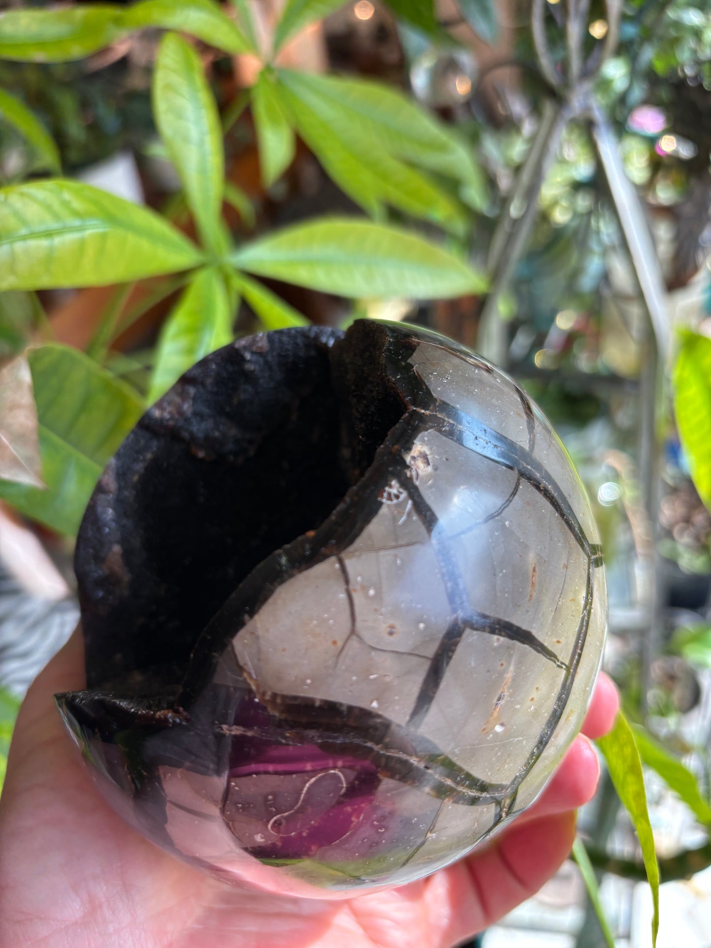 Septarian Druzy Sphere