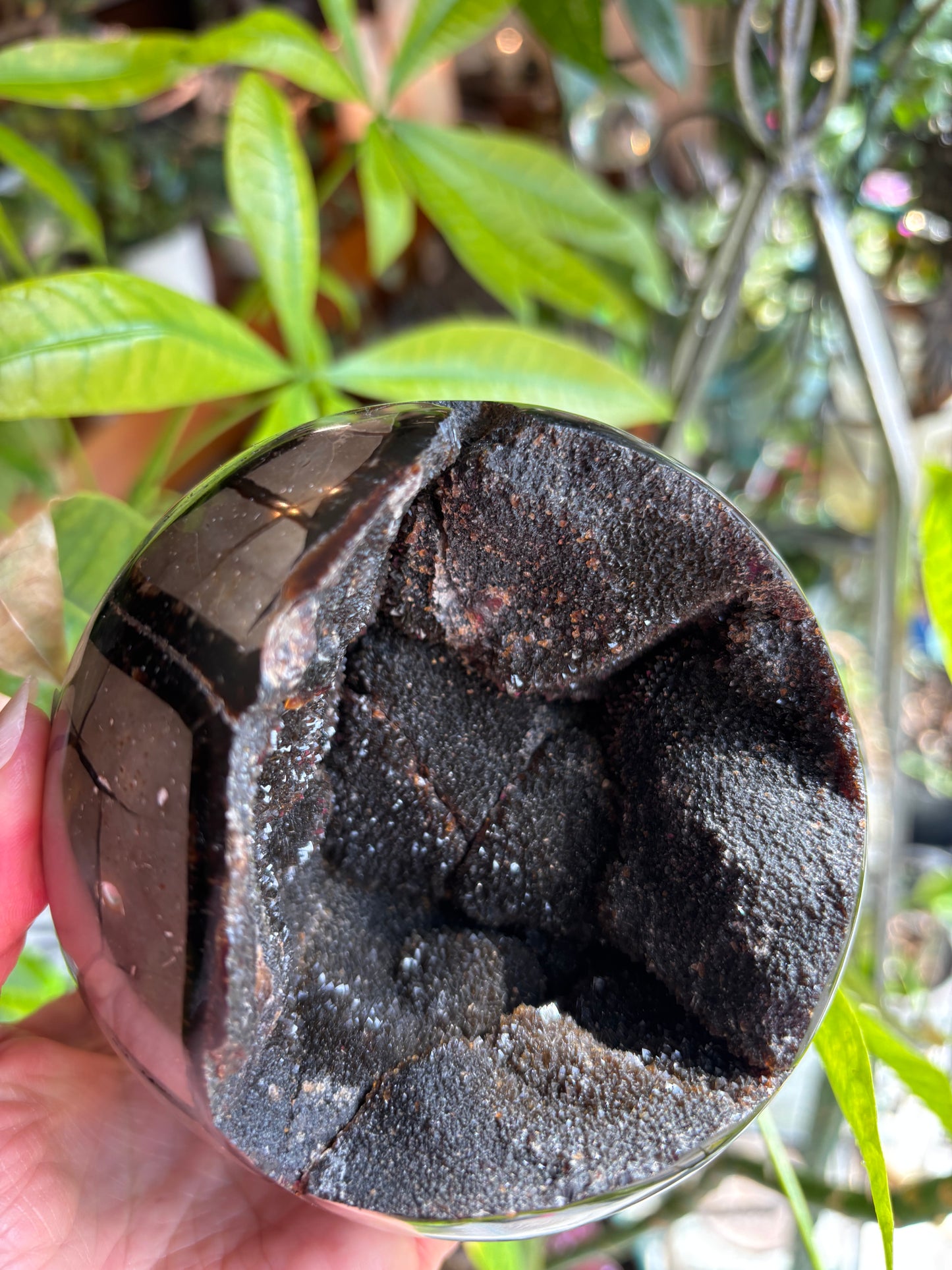 Septarian Druzy Sphere