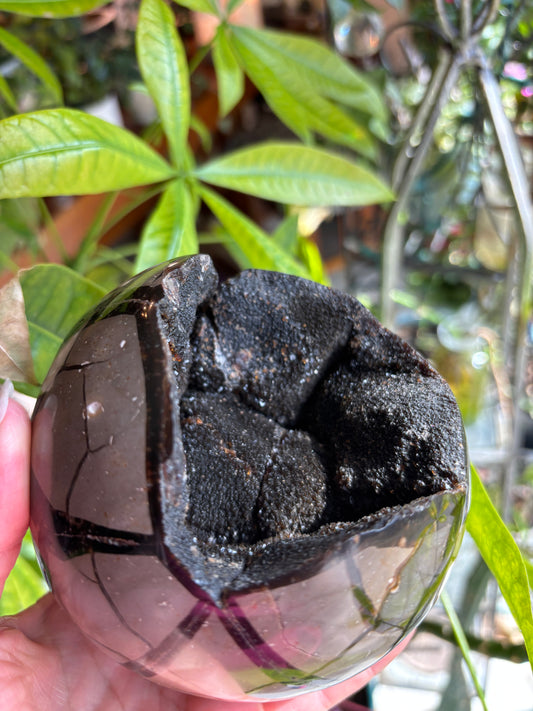 Septarian Druzy Sphere