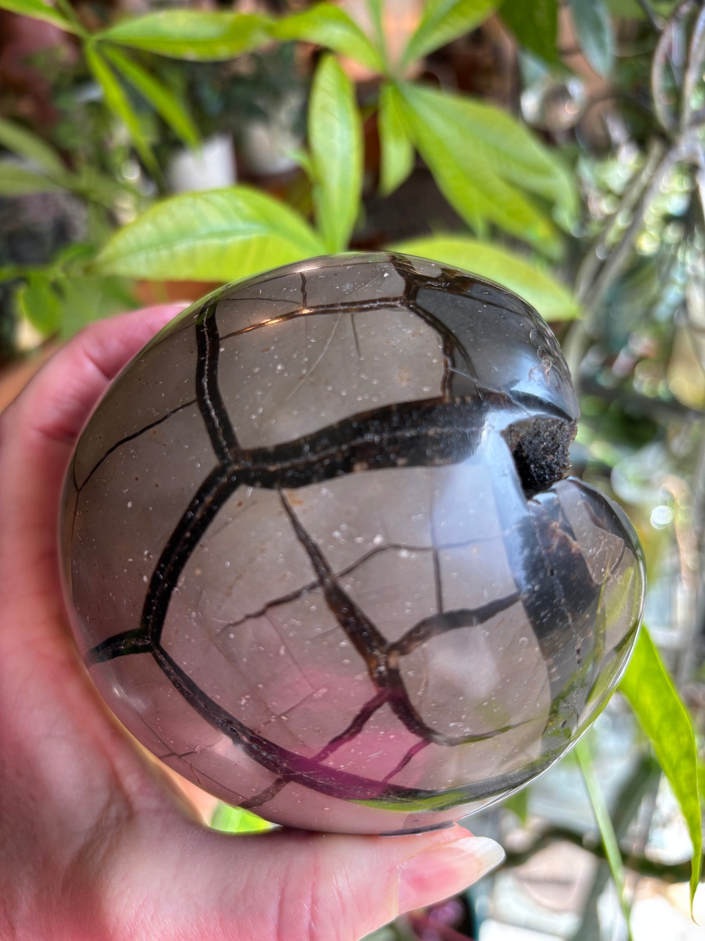 Septarian Druzy Sphere