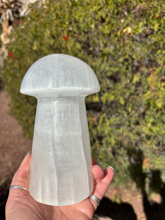 Selenite Mushroom - Lamp