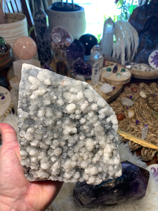 Druzy Apophyllite Chalcedony - Zeolite
