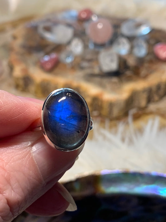 Labradorite Ring size 4.5