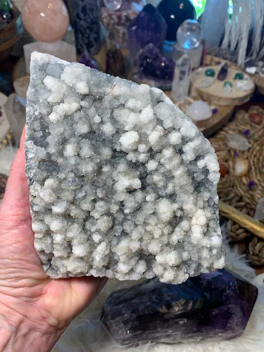 Druzy Apophyllite Chalcedony - Zeolite