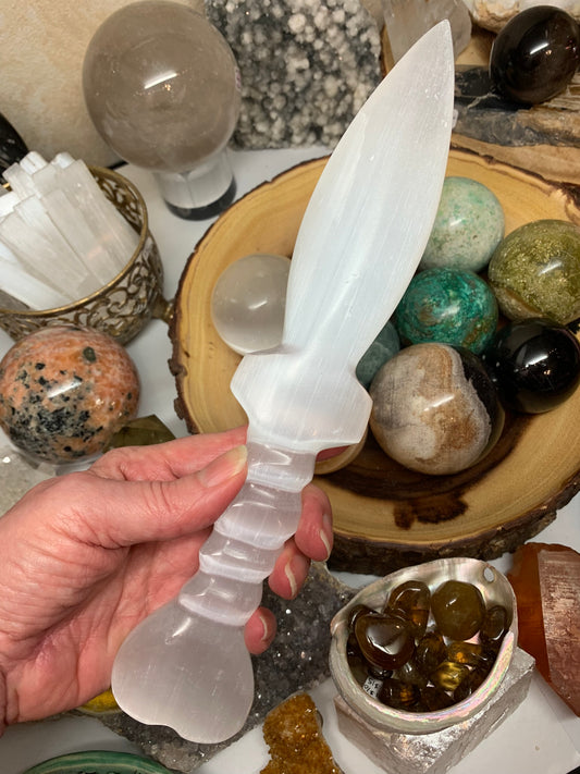 Selenite Athame LARGE
