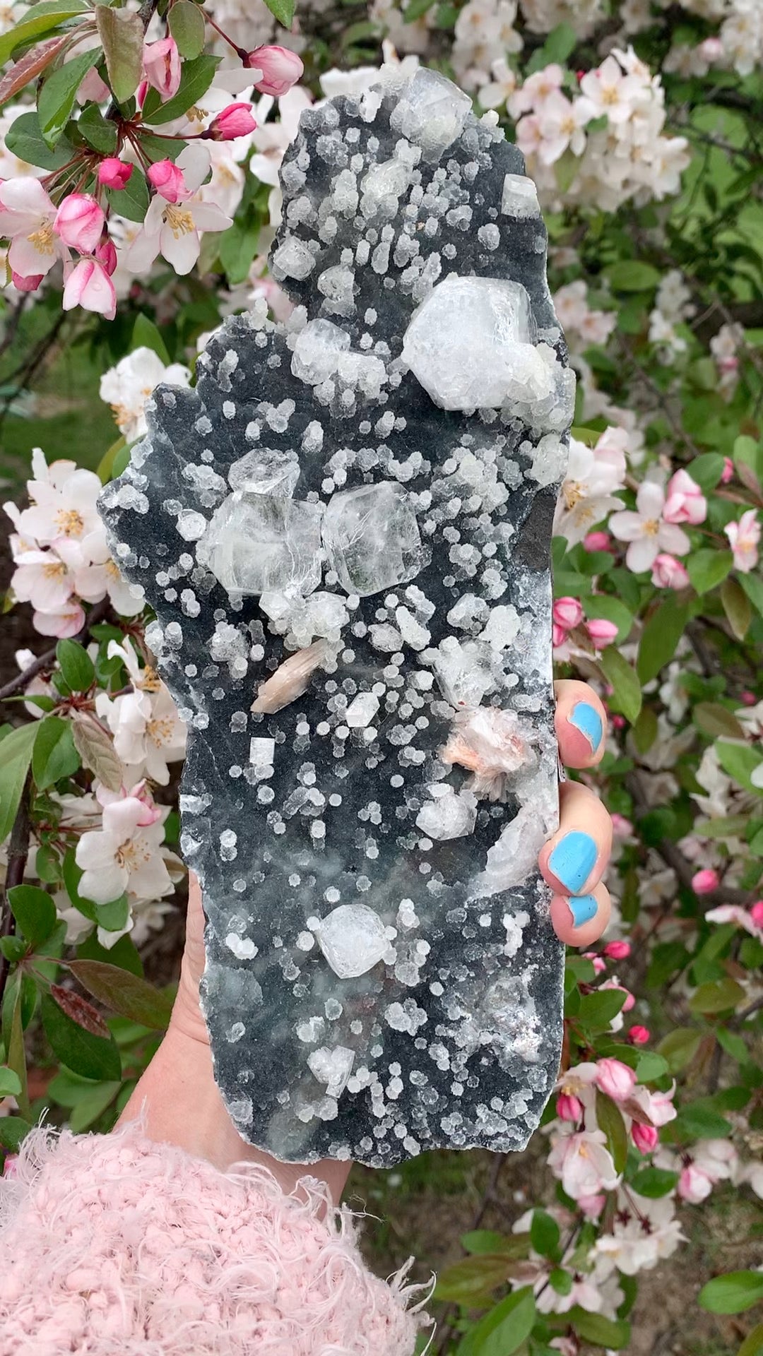 Apophyllite with Chalcedony
