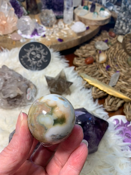 Ocean Jasper Sphere - 8th Vein