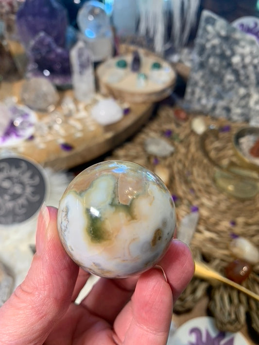 Ocean Jasper Sphere - 8th Vein