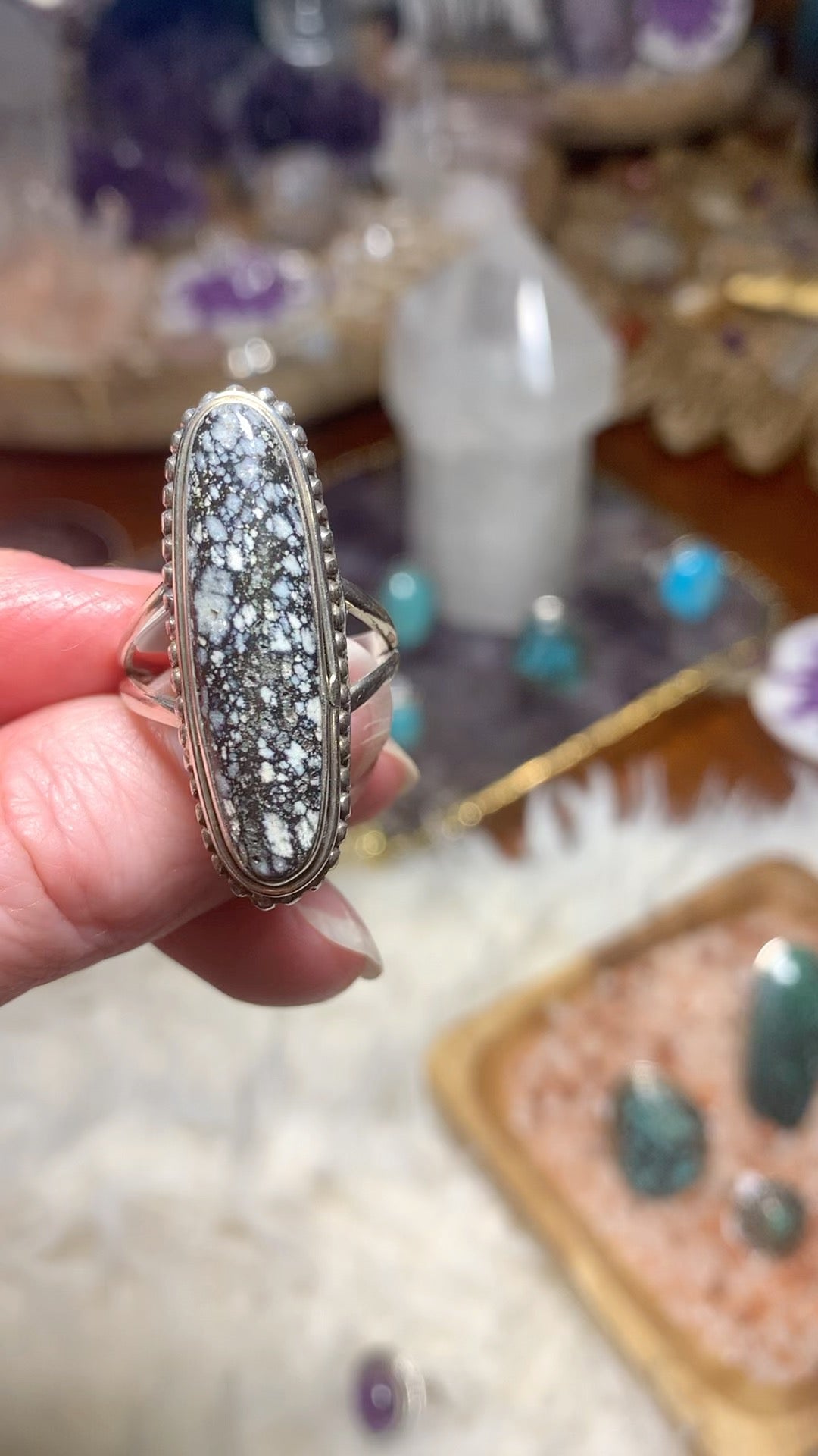 Chinese Turquoise Ring Size 10