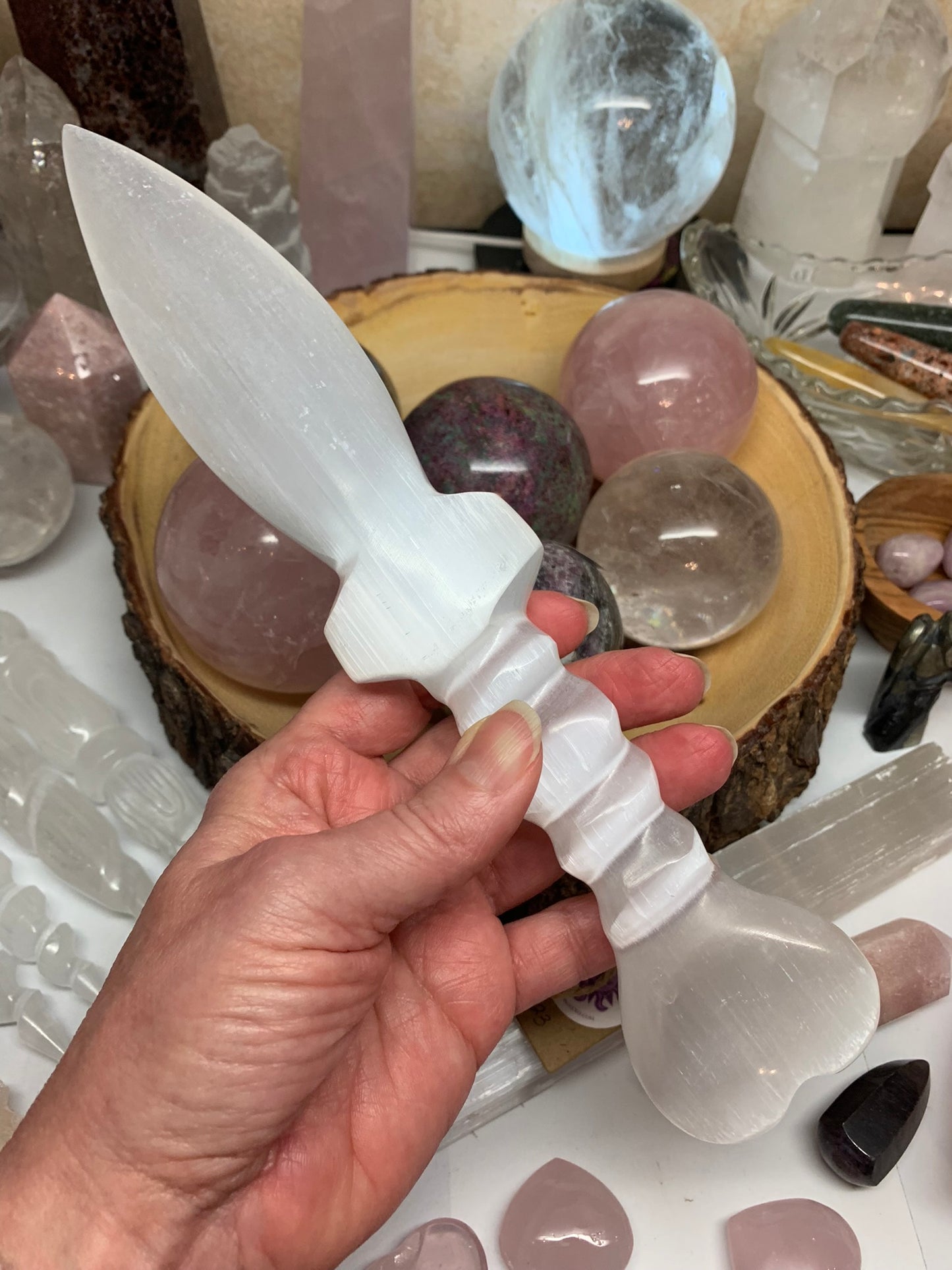 Selenite Athame LARGE