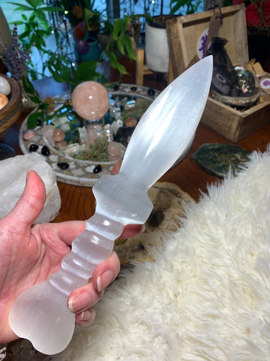 Selenite Athame LARGE